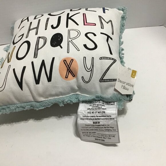 Girls Room  Decorative Throw Pillow 3 Piece Bundle Mix and Match Rainbow colors - Picture 7 of 16